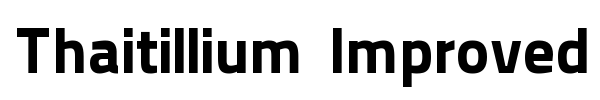 Thaitillium Improved font preview
